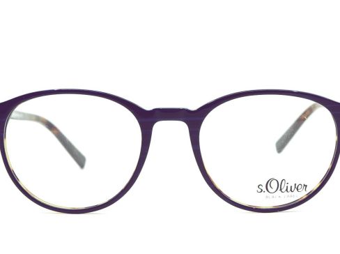 Pánské brýle s.Oliver žíhané červeno-hnědé plast 94696C477